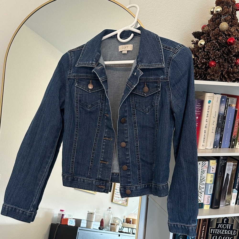 LOFT Dark Blue Denim Jacket